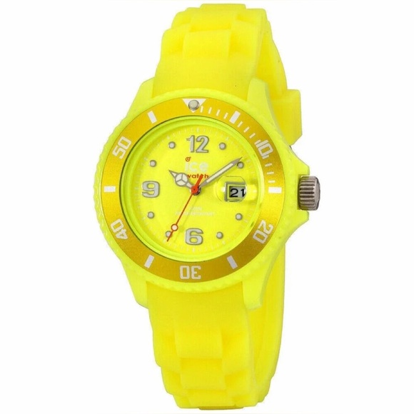 Ice Accessories - Ice Watch  - Flashy Yellow Dial Silicone Strap Unisex Watch